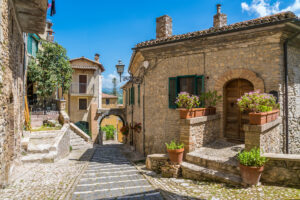 Scenic sight in Casperia, beautiful village in Rieti Province, Lazio, Italy.